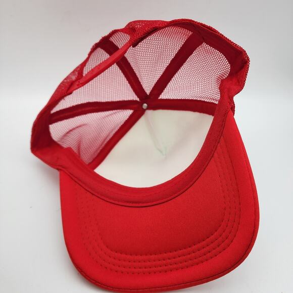 Christmas Theme Trucker Hat Cap Red White Candy Cane Mistletoe Hot Cocoa Festive - Picture 5 of 5
